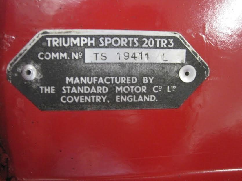 Triumph TR3 1956
