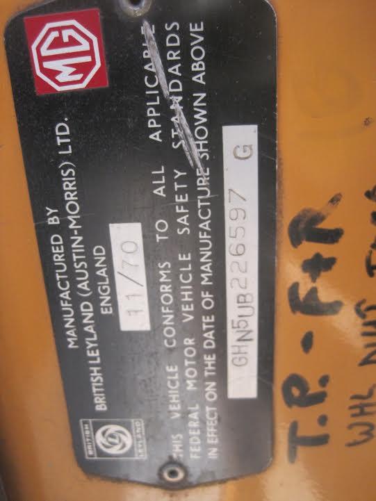 mgb cabriolet 1971 bretagne roadster