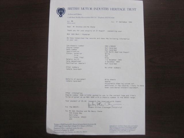 MGA 1600 roadster bretagne roadster