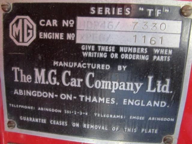 MG TF 1500 bretagne roadster