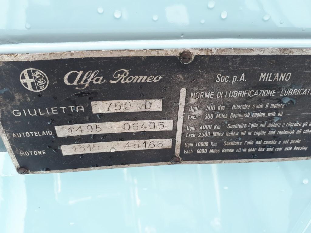 alfa romeo spider giulietta 750D BRETAGNE ROADSTER