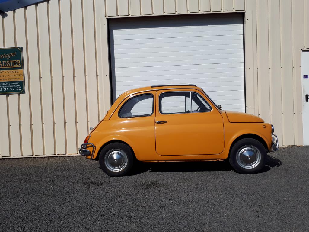 FIAT 500 L TARGA ORANGE BRETAGNE ROADSTER