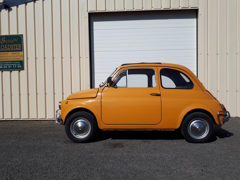 FIAT 500 L TARGA ORANGE BRETAGNE ROADSTER