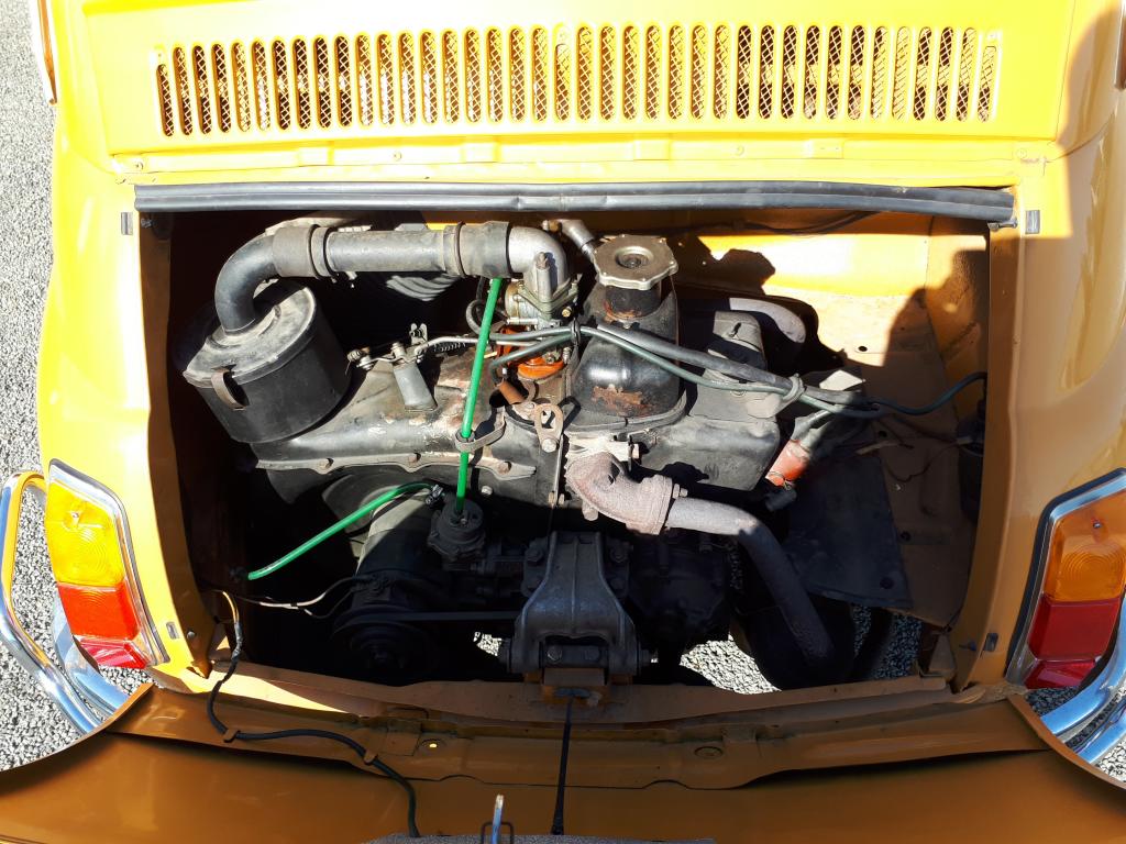 FIAT 500 L TARGA ORANGE BRETAGNE ROADSTER