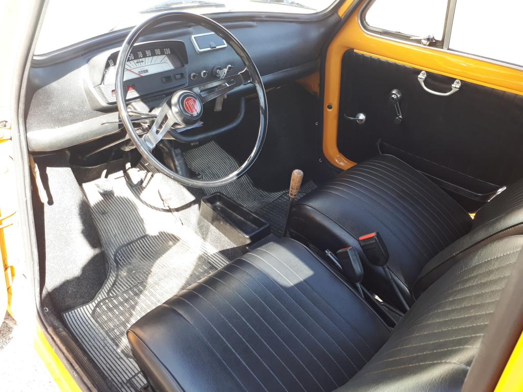 FIAT 500 L TARGA ORANGE BRETAGNE ROADSTER