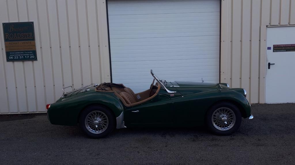 TRIUMPH TR3 A VERTE BRETAGNE ROADSTER