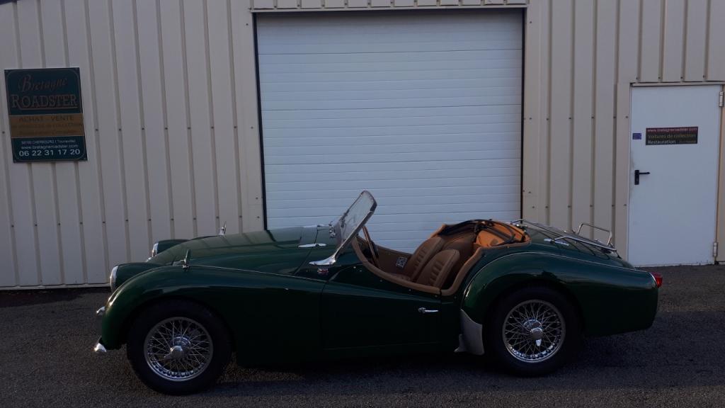 TRIUMPH TR3 A VERTE BRETAGNE ROADSTER