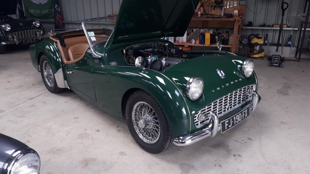 TRIUMPH TR3 A VERTE BRETAGNE ROADSTER