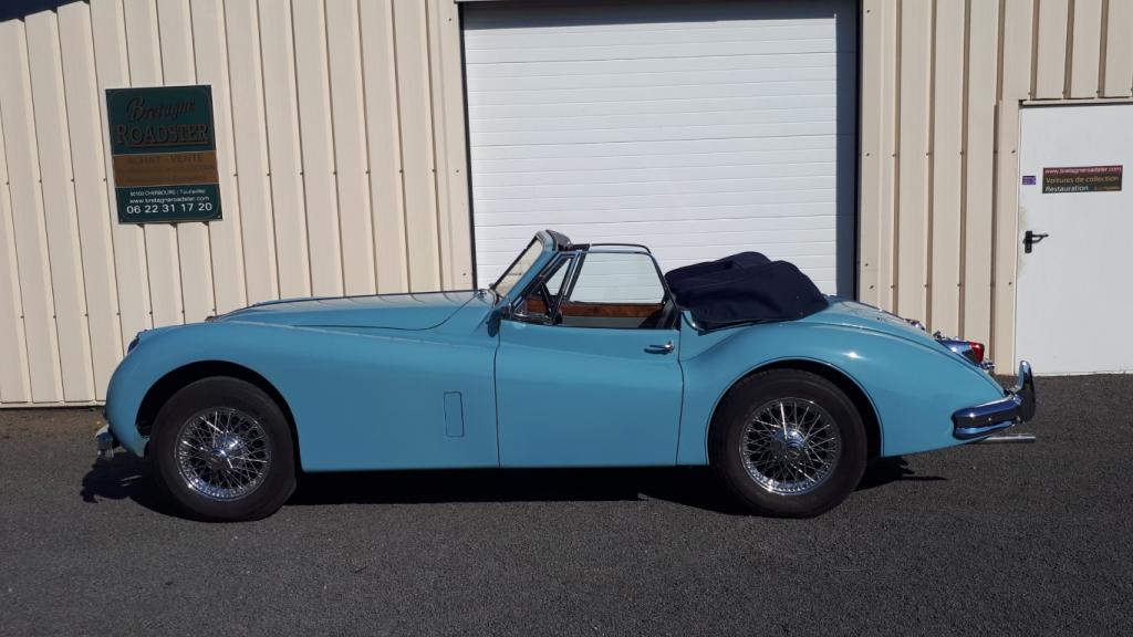 jaguar xk 140 cabriolet bretagne roadster
