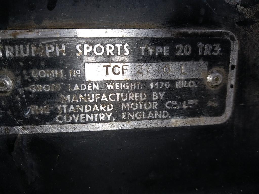 TRIUMPH TR3B bretagne roadster