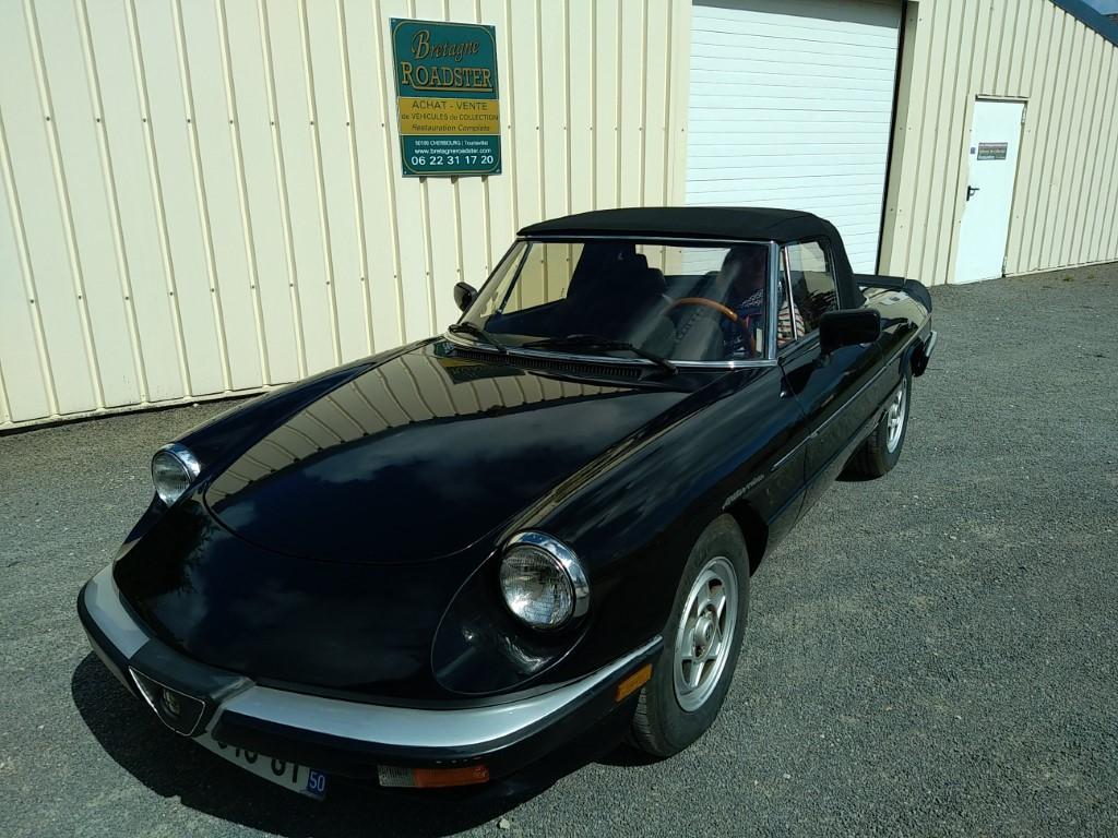 ALFA ROMEO SPIDER VELOCE 2000 NOIRE BRETAGNE ROADSTER