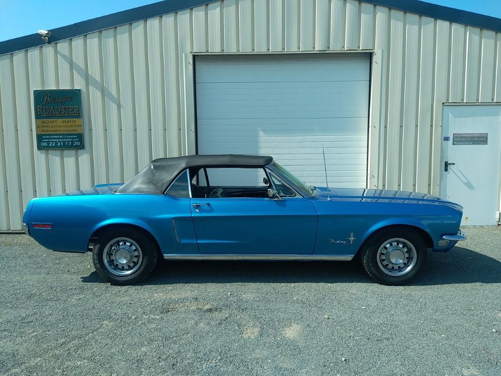 ford mustang v8 cabriolet bretagne roadster