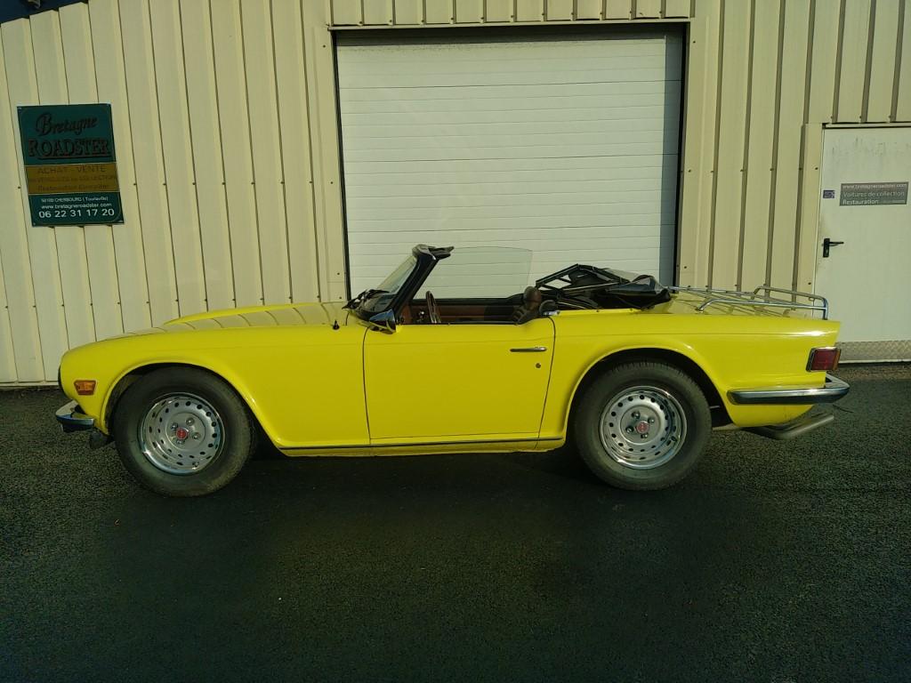 triumph tr6 overdrive , bretagne roadster