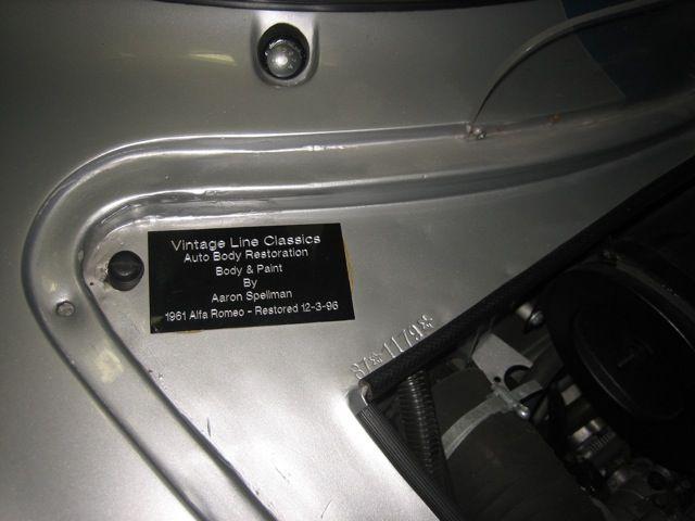 Alfa Romeo giulietta sprint spciale (SS) 1962