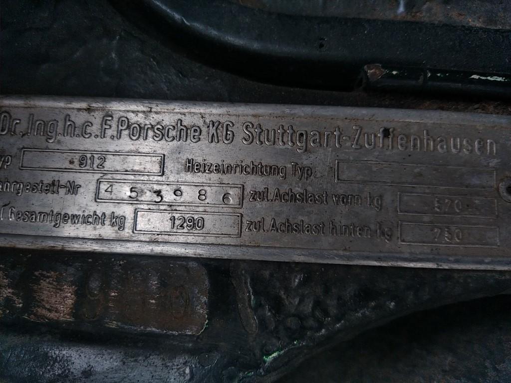 PORSCHE 912 SWB bretagne roadster