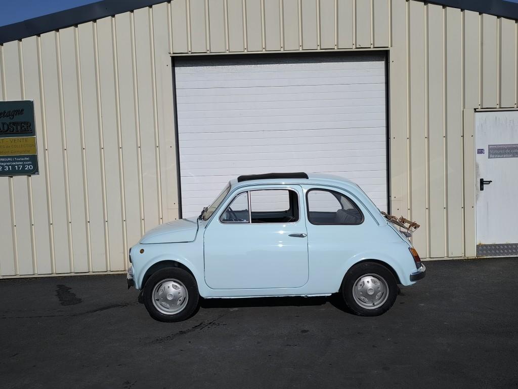 FIAT 500 R AQUA MARINA BLUE BRETAGNE ROADSTER