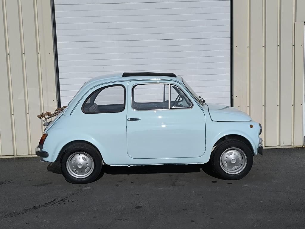 FIAT 500 R AQUA MARINA BLUE BRETAGNE ROADSTER