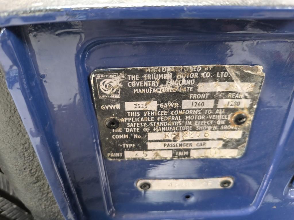 TRIUMPH GT6 BRETAGNE ROADSTER