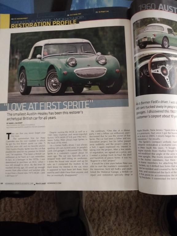 AUSTIN HEALEY FROG EYE BRETAGNE ROADSTER