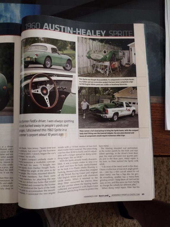 AUSTIN HEALEY FROG EYE BRETAGNE ROADSTER