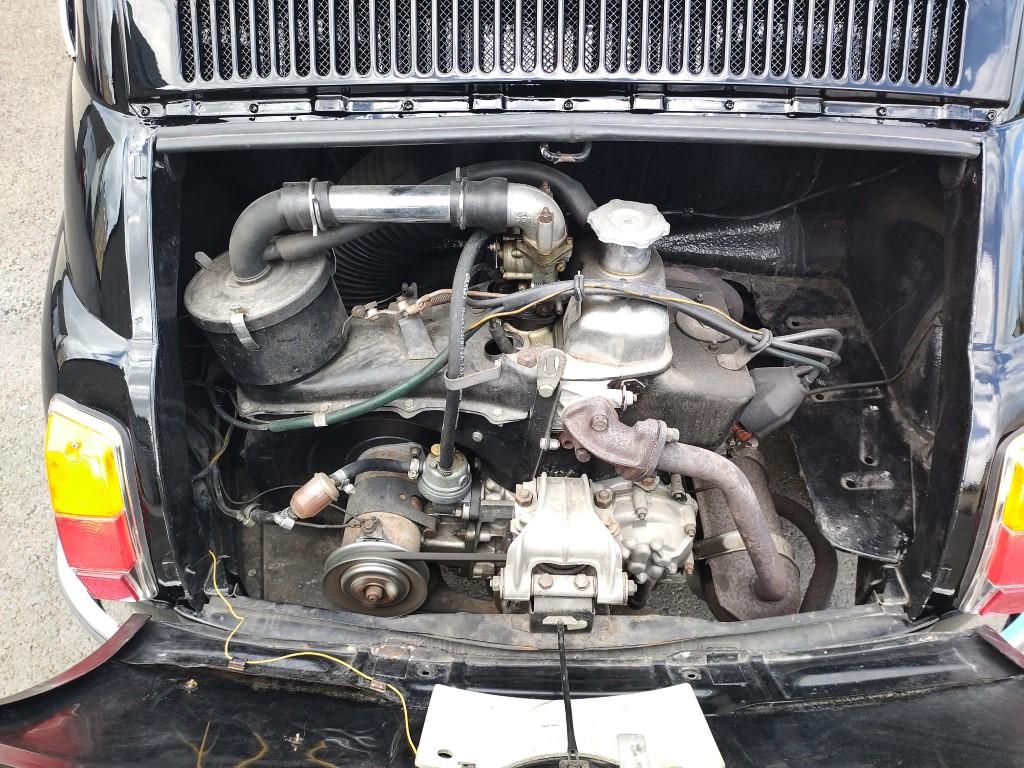 FIAT 500 NOIRE VOITURE DE COLLECTION A VENDRE BRETAGNE ROADSTER