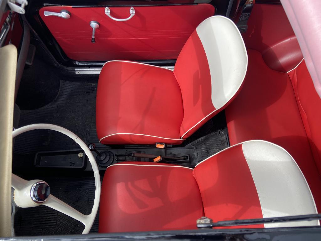 FIAT 500 NOIRE VOITURE DE COLLECTION A VENDRE BRETAGNE ROADSTER